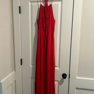 Living Doll Red Maxi Dress